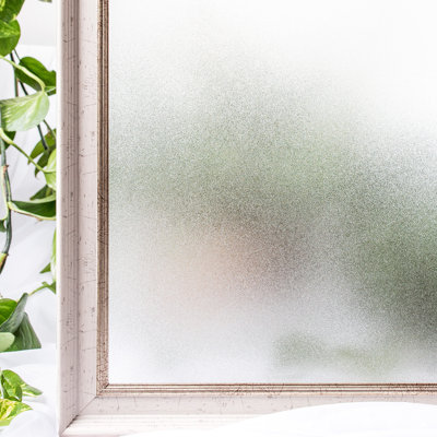 Window Privacy Film Frosted Window Film Removable Covering Opaque Static Cling Stained Glass Window Decals Door Sticker For Home Office Living Room