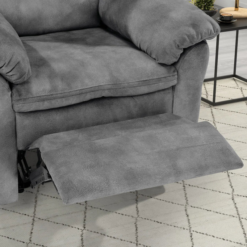 Fauteuil inclinable manuel en microfibre / microsuède luxueux 32,5 po Gentletouch