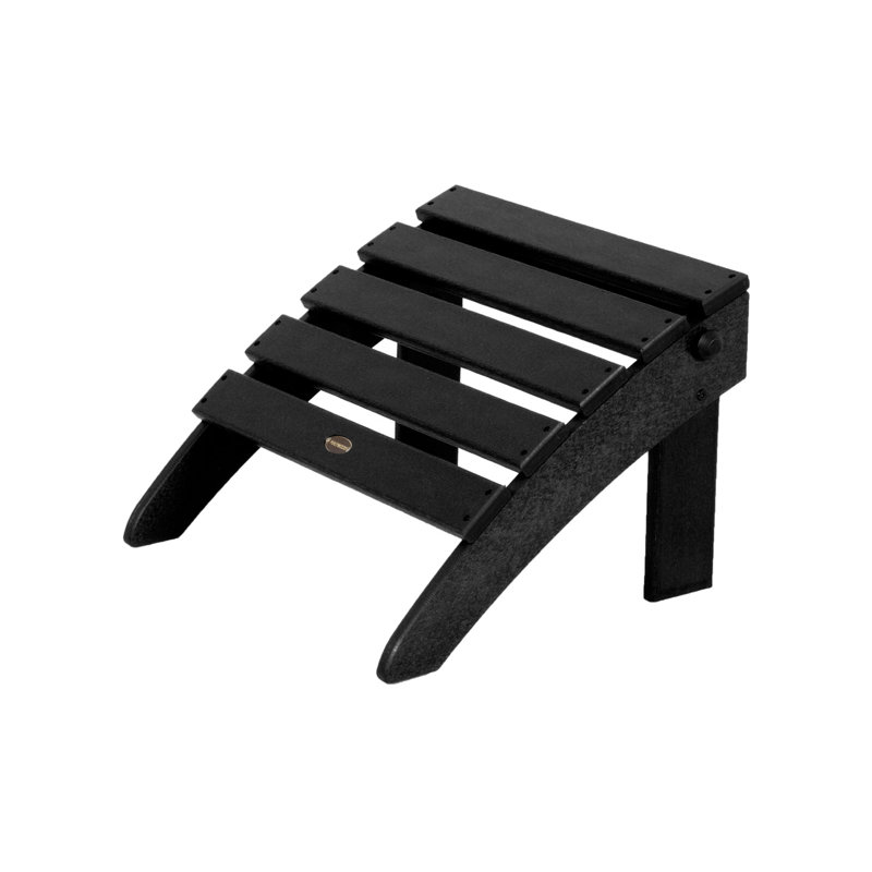 Repose-pieds pliant classique POLYWOOD Adirondack, Noir