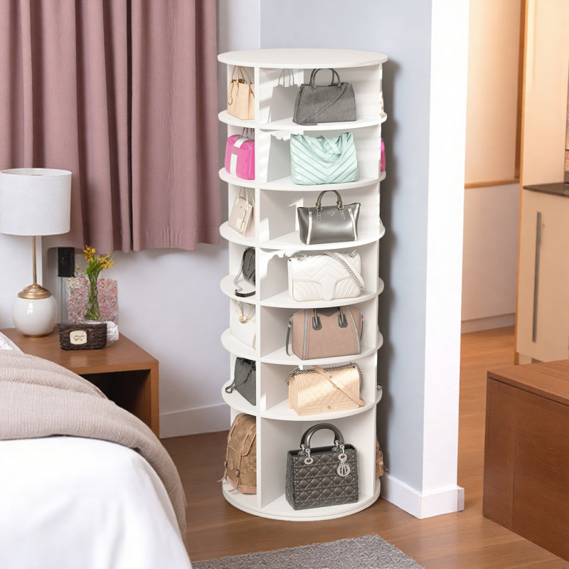 7 Tier Rotating Shoe Rack Tower