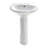 The Renovators Supply Inc. 14'' Gloss Vitreous China U-Shaped Bathroom Sink with Overflow