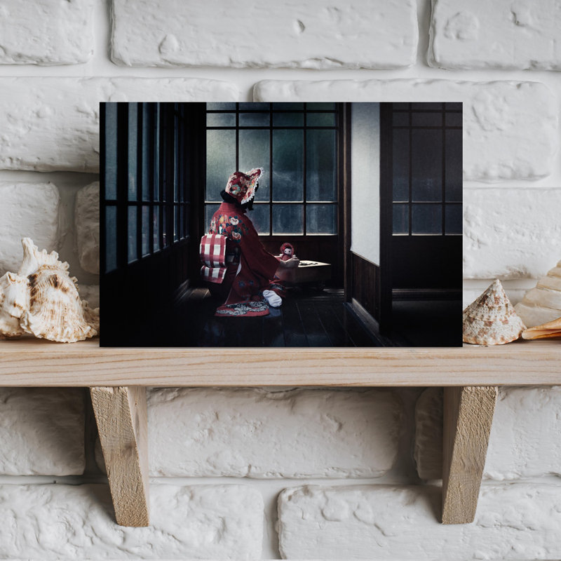 Contemporary Art Traditional Portrait Wall Art - Wrapped Canvas Print, 45.72 cm H x 30.48 cm W
