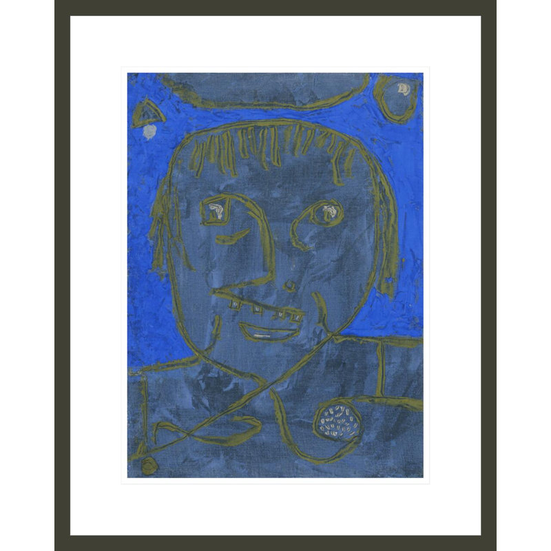 «Young Man on the Eve» par Paul Klee, impression giclée encadrée, 21.75" H x 17.43" W