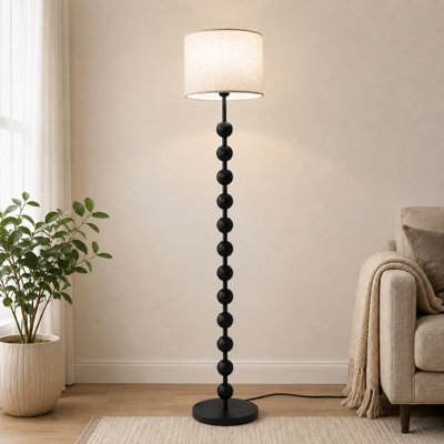 63'' Floor Lamp with Dimmable Bulb and Remote Control