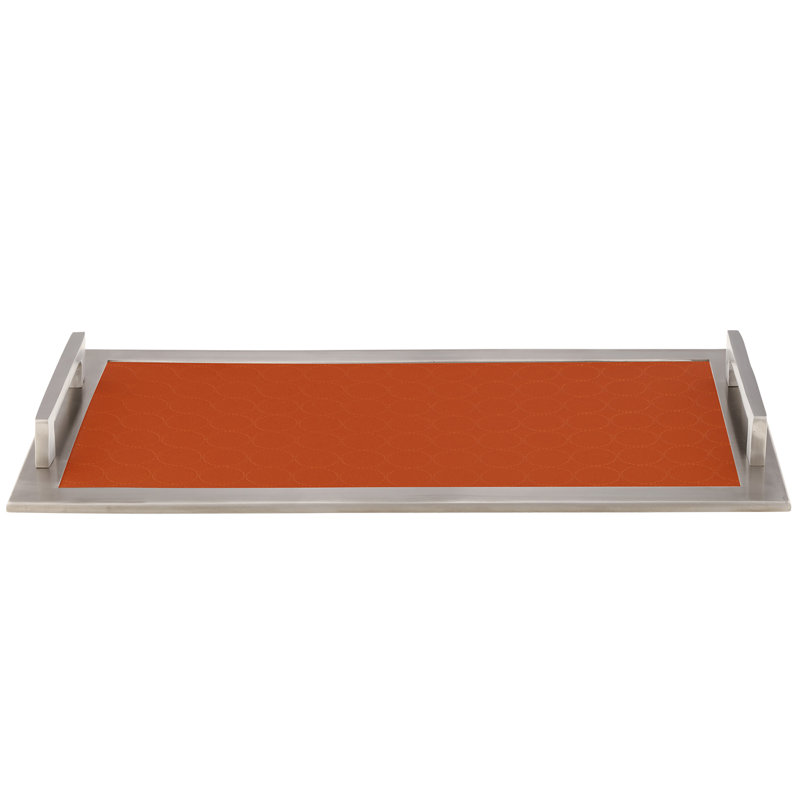 Zennas Stainless Steel Tray, Orange