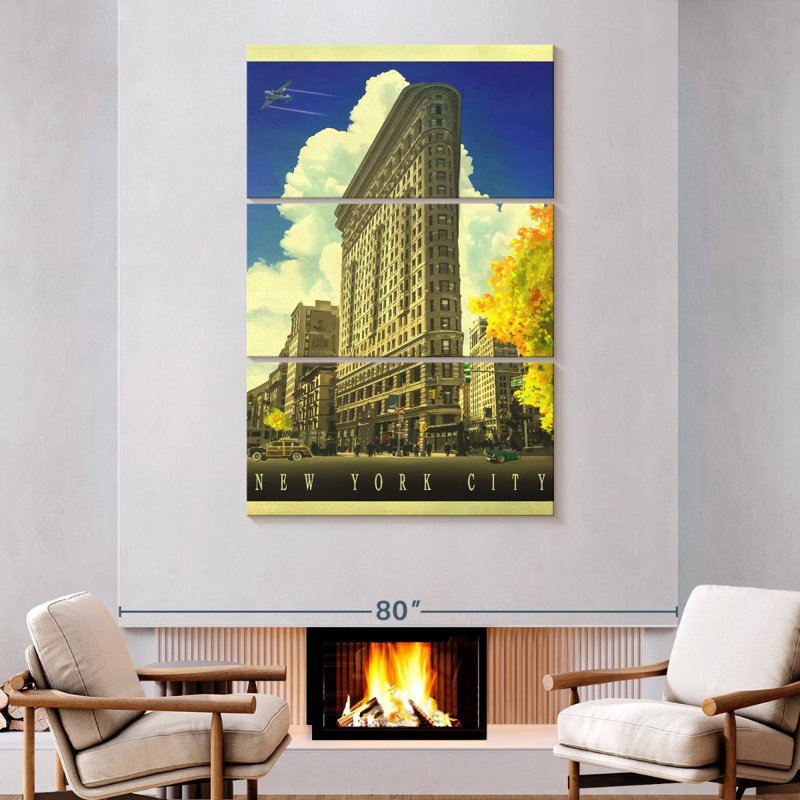Sireci New York Rush Hour, 74" H x 48" W