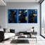 Ensemble de 3 reproductions d'art sur toile-1151184770