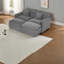 Spacieux modulaires gris nuage, confort chenille, style de salon moderne