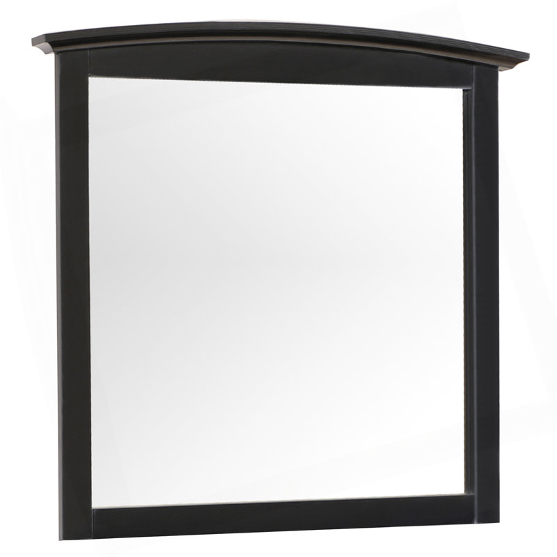 Miroir mural noir élégant et décontracté