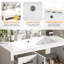Modern Bathroom Vanity/ Ceramic Sink Soft-Close Storage Cabinet/ 3 Drawers & Adjustable Shelf