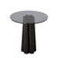 Table basse moderne avec plateau 100% verre trempé et structure 100% hêtre, 19,7 x 19,7 x 19,7 pouces | Design élégant gris foncé et noir | Démonté pour un assemblage facile | Parfait pour les espaces de vie contemporains-1199546214-1199546212
