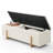 Sadeel Upholstered Boucle Flip Top Storage Bench