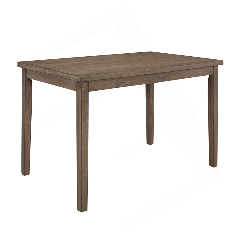 Table de salle à manger noyer brun à finition rectangulaire 1pc