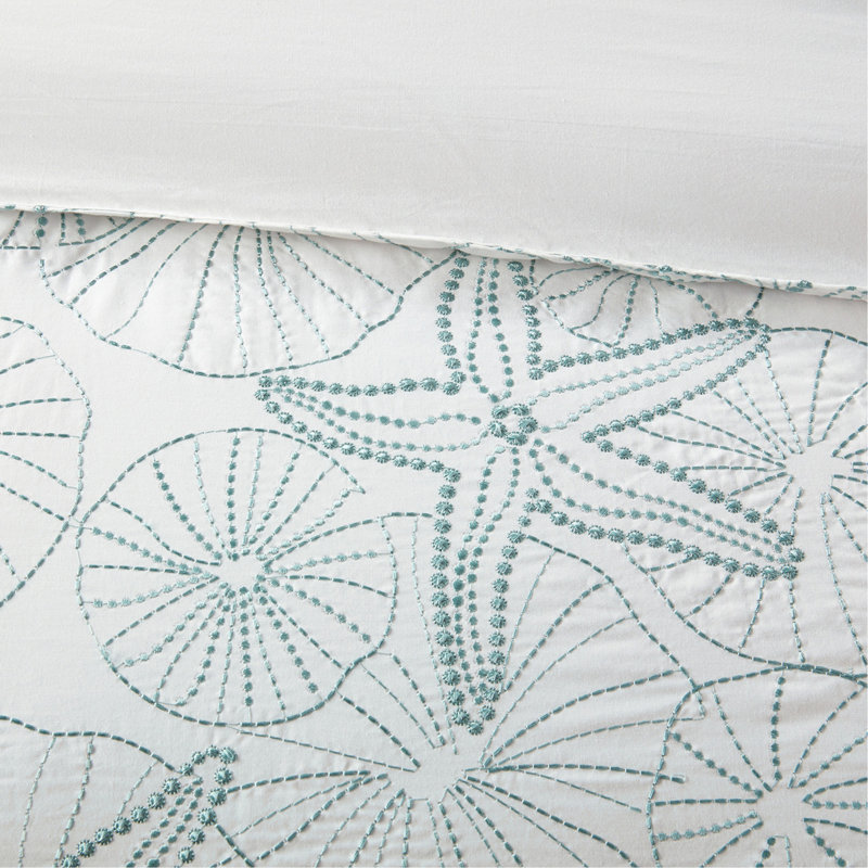 Duvet Cover Mini Set White Full/Queen, Queen   Duvet Cover  + 2 Standard Shams