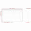 Miroir de salle de bain 60 "x 40" rectangulaire avec cadre en noyer