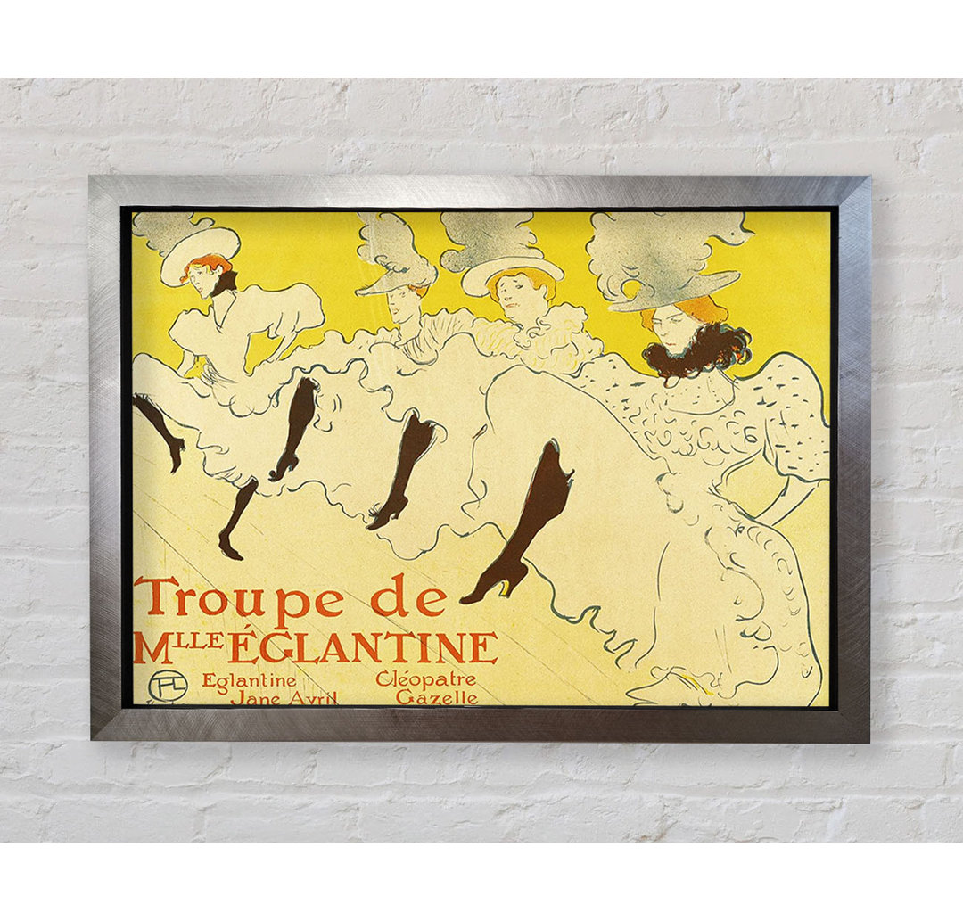 La Troup De Mlle Elegant Poster 1895 von Henri De Toulouse-Lautrec - Einzelbildrahmen Kunstdrucke