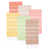 Beige/Brown/Orange/Pistachio Green/Salmon/Yellow