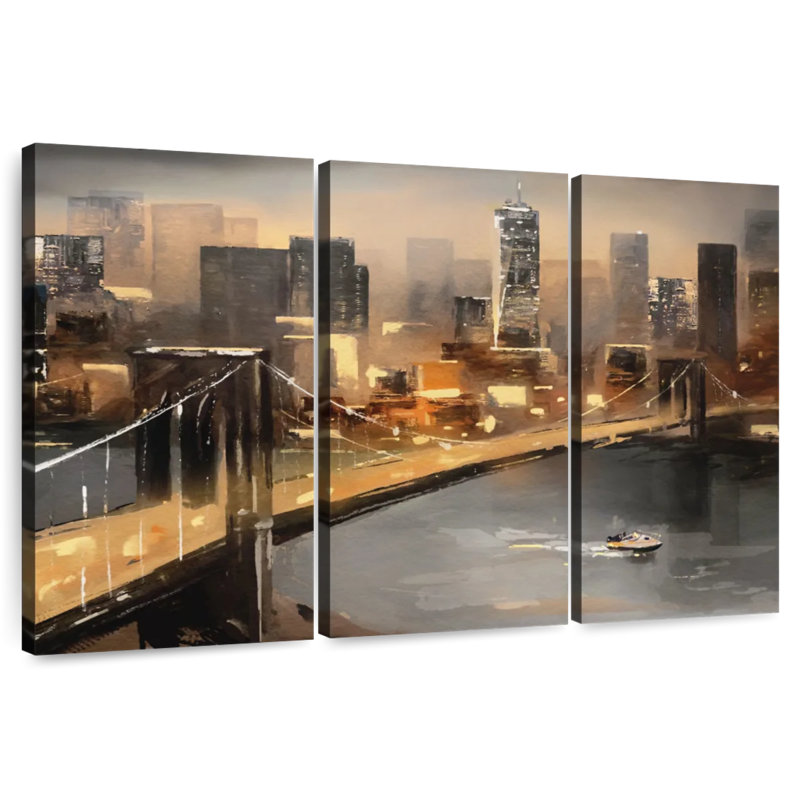 Sirci NYC Skyline Glow, H 20 po x l 33 po