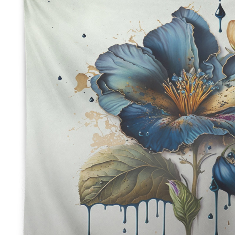 Tapisserie en polyester réaliste avec des punaises, H 50 po x l 60 po