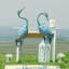 Bird Crane Metal Garden Statue