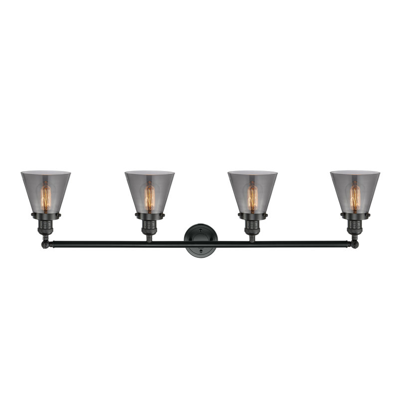 Shauna 4 - Light Vanity Light, LED, Plated Smoke, Matte Black