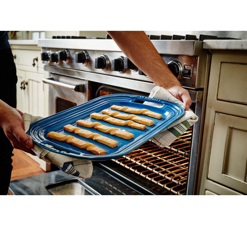 Marseille Blue Ceramic Rectangular Serving Platter