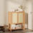 Farmhouse Rattan Shoe Cabinet with Doors, 5-Tier Narrow Entryway Shoe Storage Organizer-1336552967