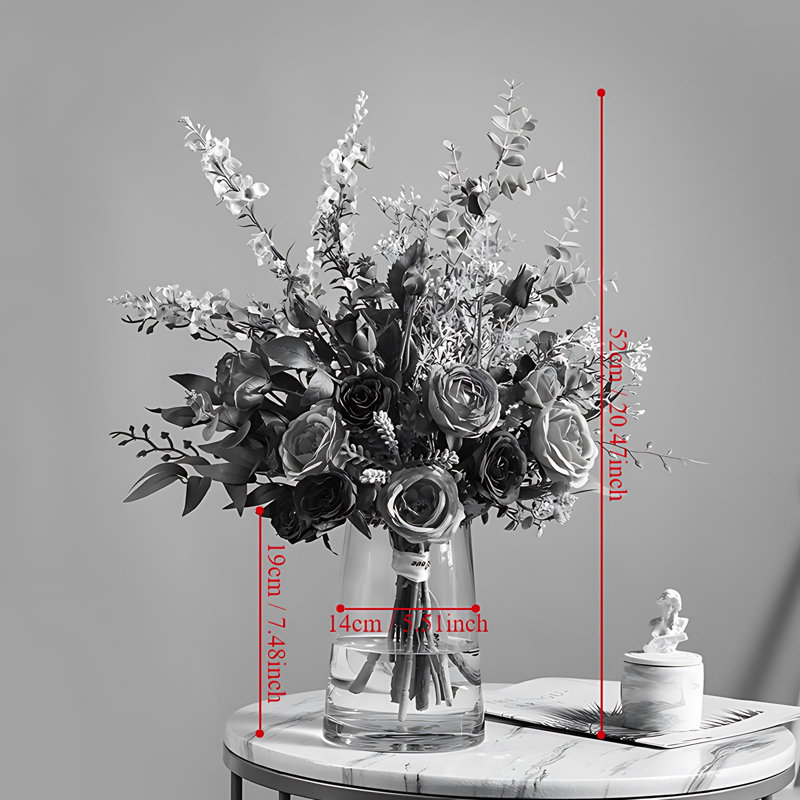 Fleurs artificielles de qualité supérieure, arrangement floral de centre de table