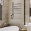 Porte-serviettes chauffant de 26,6 po x l 16,3 po pour salle de bain, chauffe-serviettes rotatif à 180 ° avec minuterie intégrée-93884756