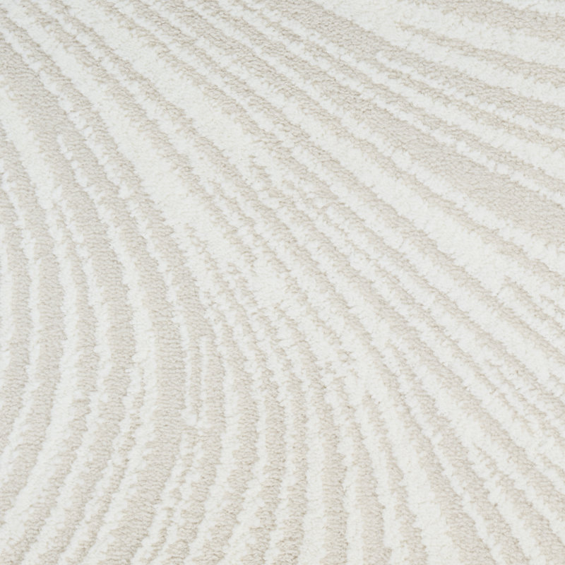Central Park West Power Loom Polyester Abstract Area Rug in Ivory/Cream, Ivory/Cream, Rectangle 7'10" x 9'10"