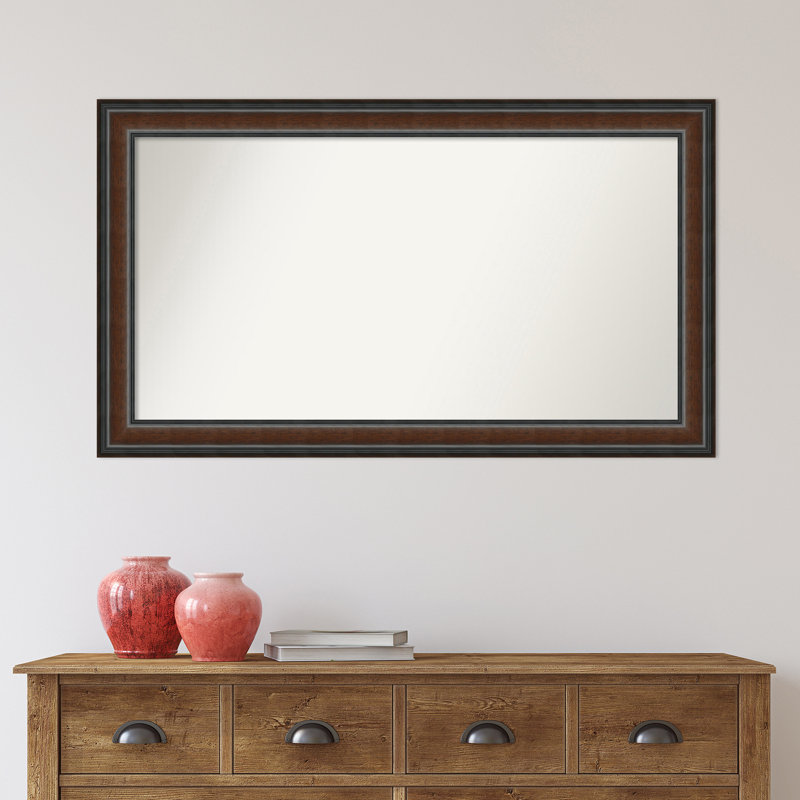 Halcott Solid Wood Rectangle Wall Mirror, 43" H x 25" W