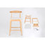 Tabourets de comptoir en bois massif de style Mid-Century moderne, tabourets de comptoir rembourrés avec pieds en bois pour îlot de cuisine Bar (structure et coussin)-273134213-273134216