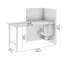 Bureau à casiers avec rangement Bush Business Furniture Hustle-111136243-111136241