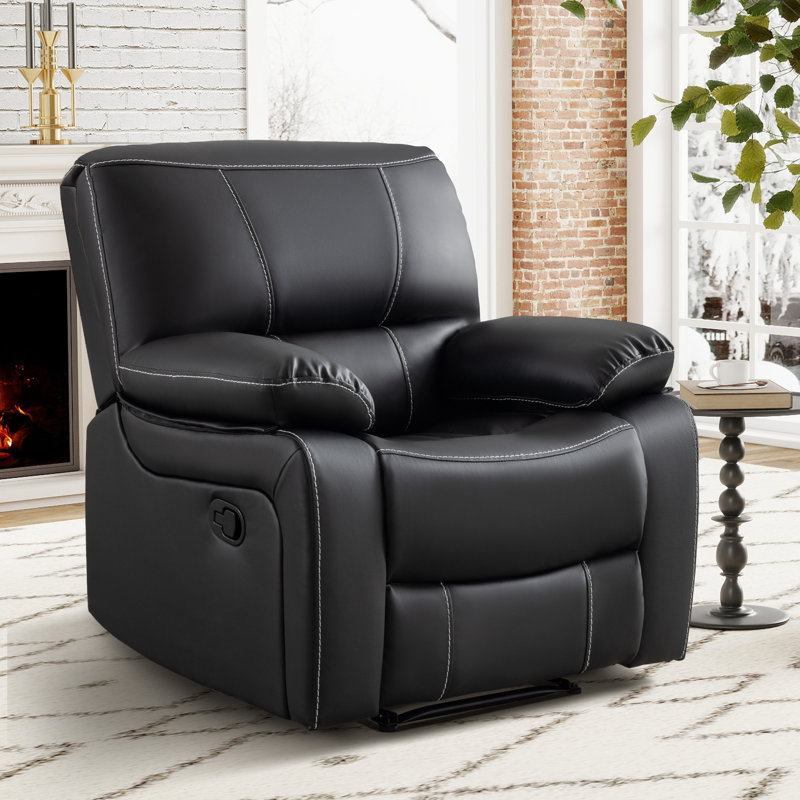 Ensemble de salon inclinable en similicuir 7 pièces avec rangement et porte-gobelets 7 pièces