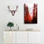 Mountain Through The Forest In Abstract - Wrapped Canvas-55308621