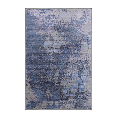 Tapis bleu foncé