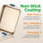 Nutrichef 8 Piece Non-Stick Steel Bakeware Set