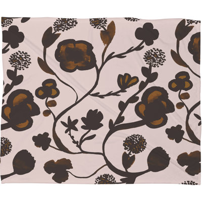 Jeté polaire floral ii