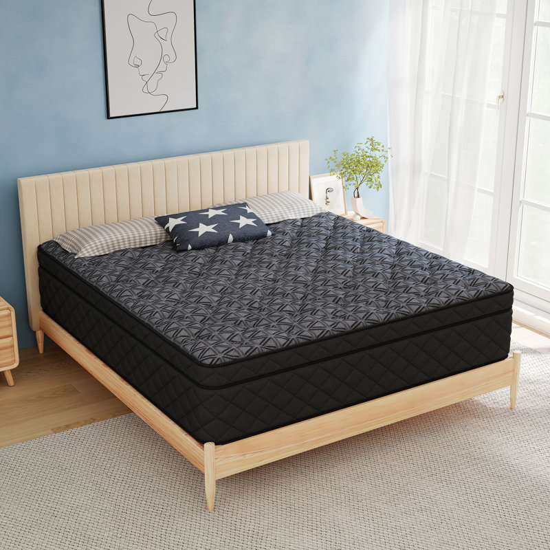 12"/14" Hybrid Medium Firm Mattress In A Box,Memory Foam & Pocket Springs For Motion Isolation,Pressure Relief, 14", King