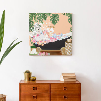 «Tub Girl», reproduction sur toile