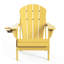 Chaise de patio d'extérieur en PEHD pliable avec porte-gobelet Adirondack-1444257748