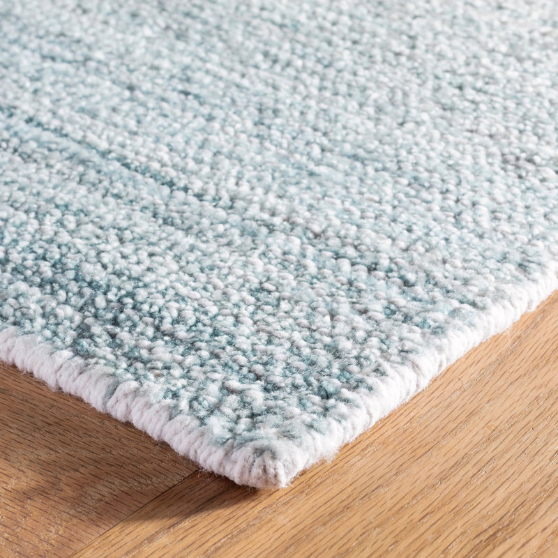 Pandora Sky Hand Loom Knotted Rug, Rectangle 5' x 8'
