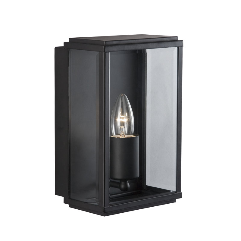 Caden 25cm H Outdoor Flush Mount, Black