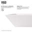 Vinca 18" L x 14" W x 5" H Matte White Handmade Rectangular Vessel Bathroom Sink