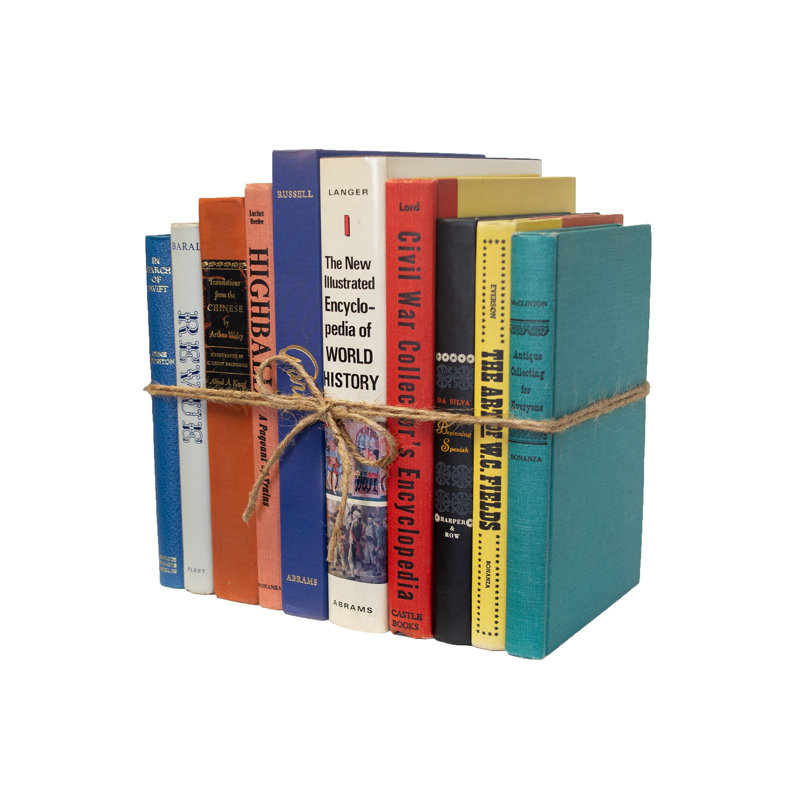 Livres décoratifs - Ensemble de livres rétro surdimensionnés - 1 pied de livres