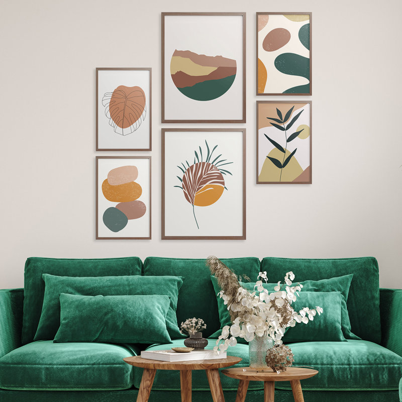 No Frame Print, Brown frame