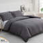 Soft Touch Reversible Duvet Cover Set with Secure Zipper & Corner Ties-122017724-124910936