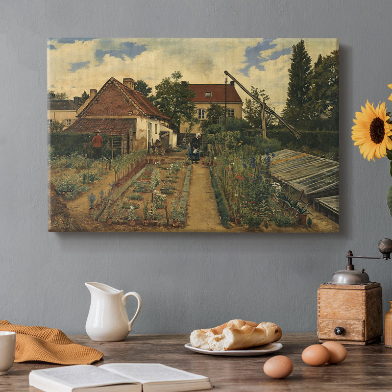The Kitchen Garden (Le potager)-Henri de Braekeleer-Gallery Wrapped Canvas-c. late 19th Century, 8x12