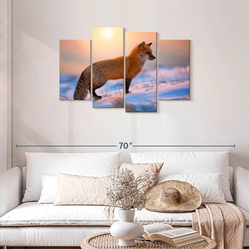 Brampt Sunny Red Fox, 27" H x 43" W