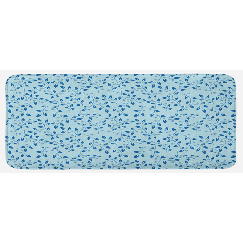Tapis de cuisine à feuilles